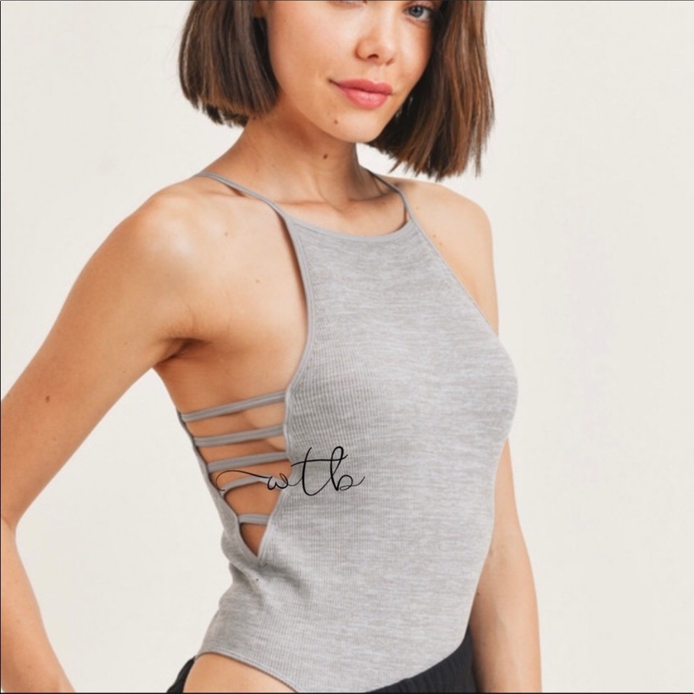 Sleeveless High Neck Racer Bodysuit